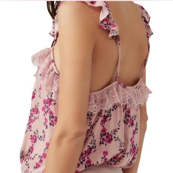 Free People Take It Away Pink Floral Bodysuit - Picture 3 of 14